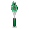 Wildfire Multisport Tube Trophy Green and Silver 390mm