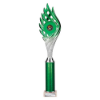 Wildfire Multisport Tube Trophy Green and Silver 415mm