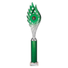 Wildfire Multisport Tube Trophy Green and Silver 440mm