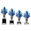 5 Star Trophy Blue and Silver