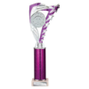 Frenzy Multisport Tube Trophy Silver & Purple 315mm