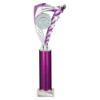 Frenzy Multisport Tube Trophy Silver & Purple 340mm