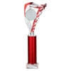 Frenzy Multisport Tube Trophy Silver & Red 340mm