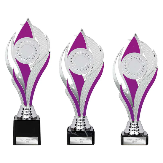 Volcano Trophy Silver & Purple