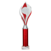 Volcano Multisport Tube Trophy Silver & Red 385mm