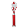 Volcano Multisport Tube Trophy Silver & Red 410mm