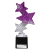 Trinity Star Multisport Plastic Trophy Purple & Silver 215mm