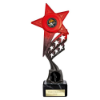 Innov8 Star Plastic Trophy Red & Black 230mm