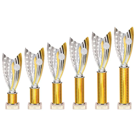 Glamstar Plastic Tube Trophy Gold