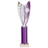 Glamstar Plastic Tube Trophy Purple 340mm