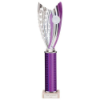 Glamstar Plastic Tube Trophy Purple 365mm