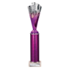 Rodeo Multisport Tube Trophy Silver & Purple 340mm
