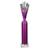 Rodeo Multisport Tube Trophy Silver & Purple 365mm