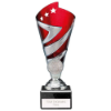 Hurricane Multisport Plastic Cup Silver & Red 180mm