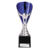 Rising Stars Premium Plastic Trophy Silver & Blue 205mm