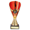 Rising Stars Premium Plastic Trophy Gold & Red 175mm