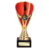 Rising Stars Premium Plastic Trophy Gold & Red 185mm