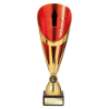 Rising Stars Deluxe Plastic Lazer Cup Gold & Red 315mm