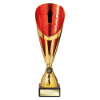 Rising Stars Deluxe Plastic Lazer Cup Gold & Red 325mm