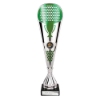 Eclectic Trophy Silver & Green 330mm