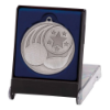 Iconic Golf Medal & Box Antique Silver 55mm