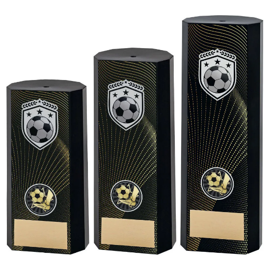 BLACK PLASTIC FILLED COLUMN FOOTBALL (1in CEN)
