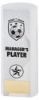 WHITE PLASTIC FILLED COLUMN FOOTBALL MANAGERS PLAYER (1in CEN) - 6in